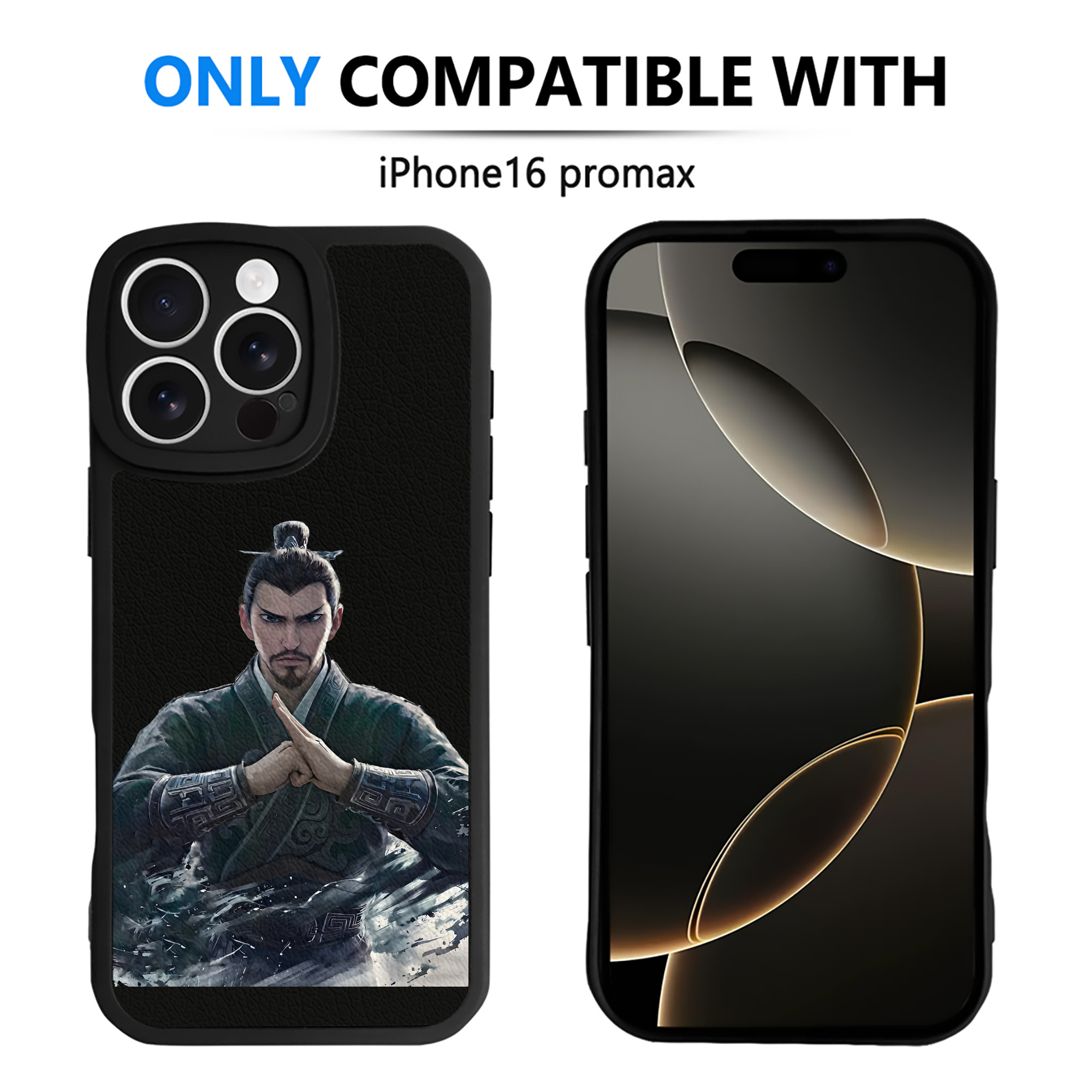 （画像用） Ne Zha 2 ナタ 魔童の大暴れ 【iPhone 16シリーズ対応】シリコンスマホケース（レザー調） 材質：シリコン